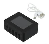 Calidad del aire interior para PM2.5 PM10 9 en 1 y detector de humedad con pantalla TFT, rango de 400-5000 PPM, medición real para uso en casa y oficina (negro)