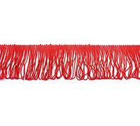 Calidad Flecos Seda Trenza Coser Artesanía Acabado Encaje 70mm Largo