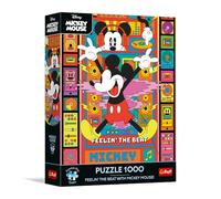 Calidad Trefl Premium Plus - Rompecabezas Disney, ¡Siente el Ritmo con Mickey! - 1000 Piezas, Serie de Rompecabezas de Personajes, para Adultos y niños a Partir de 14 años