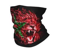 Calidez de invierno, bandera marroquí personalizada Morocco León Bandana Cuello Polaina A prueba de viento Cubierta de bufanda facial Mujeres Hombres Diadema Tubo Balaclava