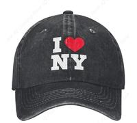 Calidez de Invierno, I Love New York Tourist I Heart NY Washed Baseball Cap Casual Trucker Dad Hat Summer Male Outdoor Gym Sun Proof Baseball Caps