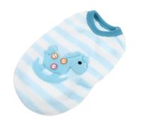 Cálido Chaleco Azul de Conejo de Invierno para Mascotas Pequeñas | Coral Fleece Ligero y Cómodo, para Mini Gatos y Ardillas, Talla 6 Xxs, 0,5 a 1kg