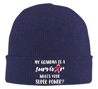 cálido en Invierno Mi Abuela es una superviviente ¿Cuál es tu Poder? Gorro de Punto para Hombres Gorro cálido para Hombres Mujeres Gorro de Invierno