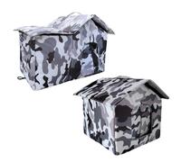 Cálido para Gatos De Invierno, Material A Prueba De Viento, 38x33x33 Cm, Refugio Grande para Gaos A Prueba De Agua, Casa para Gatos Al Aire Libre, Diseño De Fácil Instalación, para Uso En Interi