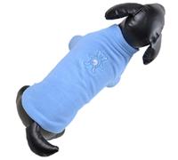 Cálido suéter para perros de suave forro polar "Osito Teddy", celeste