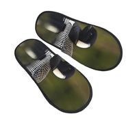 Cálido Zapatillas de Casa Impresión de pájaro de la naturaleza de Loon Zapatillas Casa Antideslizante Pantuflas Mujer para Adulto Hombre Interior L