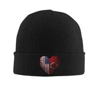 Cálidos Beanie Gorro de Punto, Me Encanta el Rompecabezas de la Bandera de América, Moda Sombrero Tablista, Gorro Ciclismo para Deporte, Adulto, Corriendo