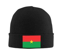 Cálidos De Invierno Bandera Clásica del Pueblo De Burkina Faso Suave Gorros Informales Unisex Gorro De Punto para Hiking Clima Frío Esquiar