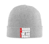 Cálidos De Invierno Estoy Muy Feliz De Cumplir 40 Años Hoy. Divertido 40 Cumpleaños. Resistente Al Viento Gorros Cálidos Elástico Gorro Running para Invierno Esquiar Correr