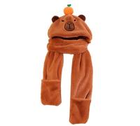 Cálidos Sombreros con Animales - Juego De Sombreros De Mujer Formados, Incluye Guantes Y Bufanda A Juego, Material De Forro Polar Suave, Accesorio para La Temporada Fría con Lindo Diseño De
