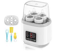 Calienta Biberones Portatil, Calentamiento Rápido Calienta Biberones, Multifuncional Esterilizador Biberones, Calentador de Biberones para Leche Materna, Apagado Automático Calentador Leche, Biberones