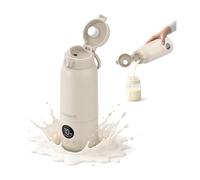 Calienta Biberones Portátil de WanderS - 500ML Calentador de Biberones para Viaje - Control de Temperatura, Esterilización, Acero Inoxidable 316L, Carga USB-C, Impermeable IPX6 y Bloqueo de Seguridad