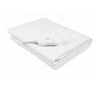 Calienta camas eléctrico, Manta eléctrica, Temperatura regulable , Ajustable, Lavable, Para cama Individual, Muy bajo consumo, 60W, Calienta colchón , 150 x 80 cm ,Blanco