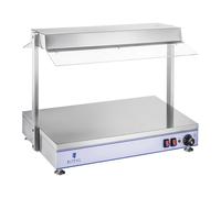 Calienta platos con lámparas halógenas - 1100 W - Acero inoxidable | Royal Catering