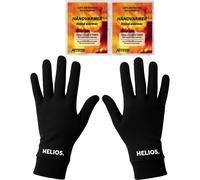 Calientamanos Accezzi/Juego de guantes Merino Helios, unisex, negro