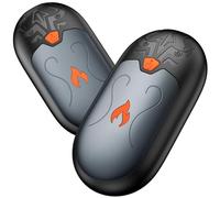 Calientamanos Recargable 2 Pack, Calientamanos Eléctricos con 24 Horas de Calor, 3 Modos de Calor, Calientamano Reutilizables para Pacientes de Reno, Mujeres Hombres(Negro)