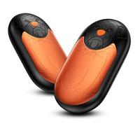 Calientamanos Recargables 2 Pack, Calientamanos Eléctricos 8000mAh, Calentamiento Sencillo 24 hrs, 3 Modos de Calentamiento para Mujeres Hombres Camping Caza Golf (Naranja)