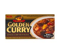 Caliente - Curry dorado - Salsa de curry picante - Perfecto para tus platos asiáticos - Compatible con S&B - 220g