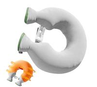 caliente en forma de U - Envoltura térmica de PVC de 35 cm | Botella de agua caliente de cuello a prueba de fugas de 1800 ml | Cubierta suave extraíble - Proporciona calor calmante para cuello