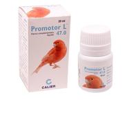 Calier Promotor L 47 - Suplemento Líquido con Todos los Aminoácidos Esenciales y Vitaminas del Grupo B para Aves Ornamentales - Envase de 20 ml
