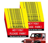 Calificaciones incorrectas de estacionamiento | 50x Razones de múltiples tarjetas de de estacionamiento, bromas de estacionamiento ridículas, tarjetas de de
