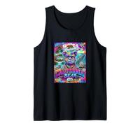 California Bear Graffiti Art Streetwear Urban Cali Flag Camiseta sin Mangas