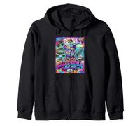 California Bear Graffiti Art Streetwear Urban Cali Flag Sudadera con Capucha