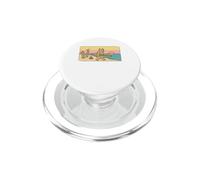 California Camiseta Surf Retro Playa Surf Cali USA PopSockets PopGrip para MagSafe