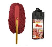 California Car Duster CCD-Original - Plumero estándar para Coche con Mango de Madera, Color Rojo