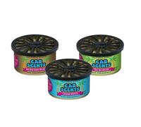 California Car Scents - Ambientador para coche (4 / 3 latas / 1 lata de melón - Golden State Delight - brisa marina