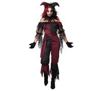 California Costumen Women's Psycho Jester Halloween Fancy Dress