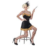 California Costumes 01424 The Amazing Tattooed Lady - Disfraz de adulto (tamaño grande), color negro