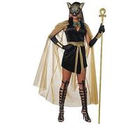 California Costumes 01450 Disfraz de diosa felina para adulto, tamaño grande, color negro y dorado