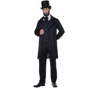 Adult Abraham Lincoln Fancy Dress Costume Medium
