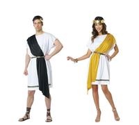 California Costumes CaliCo, Party Toga, disfraz de adulto, Negro/Dorado, Large/X-Large