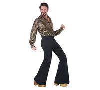 California Costumes, Disco Guy, Hombres Plus 2XL, Dorado/Negro (8122-096)