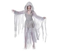 California Costumes Disfraz de espíritu fantasma de belleza inquietante para mujer, Gris, XL