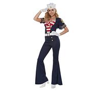 California Costumes Disfraz de marinero para mujer, Blanco / rojo (Royal/White/Red), S