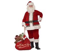 California Costumes Disfraz de Papá Noel de lujo, grande/XL