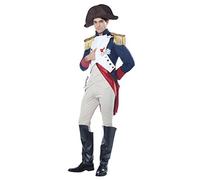 California Costumes Disfraz emperador francés Napoleón lujo hombre - Blanco - L, White, Blue, Red, L