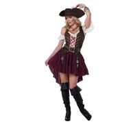 California Costumes Disfraz sexy de capitán de espadachín, Multi, XS