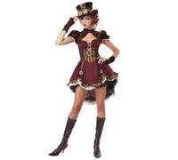 California Costumes Disfraz Steampunk Mujer bordeos