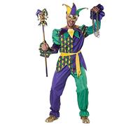 California Costumes Men's Deluxe Mardi Gras Jester Small