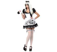 California Costumes Vestido Disfraz Alice Oscura Adulto Blanco