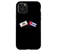 California Cuba Banderas Cruzadas Patrimonio Cubano Californiano Carcasa para iPhone 11 Pro