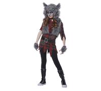 California Disfraz Hombre Lobo Cuento de Hadas Animal Niña Halloween 00609