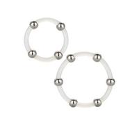 California Exotics Set Silicone Ring with Steel Beads