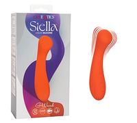 CALEXOTICS Stella G-Wand Naranja - Vibrador Recargable Con Diseño Curvilíneo Para Placer Intenso