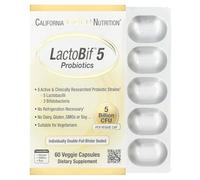California Gold Nutrition LactoBif Probióticos, 5 mil millones de CFU, 60 cápsulas vegetales, California Gold Nutrition