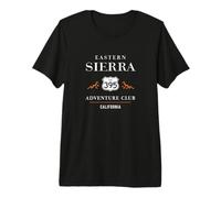 California Highway 395 Eastern Sierra Senderismo Adventure Club Camiseta Premium